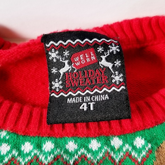 Christmas Holiday Sweater sz 4T "Oh Snap!" - Picture 2 of 5